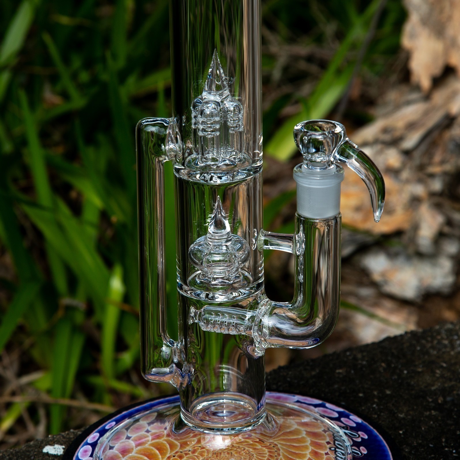 Hand-blown Sovereignty Glass bong with Stemline percolator – premium American-made scientific glass