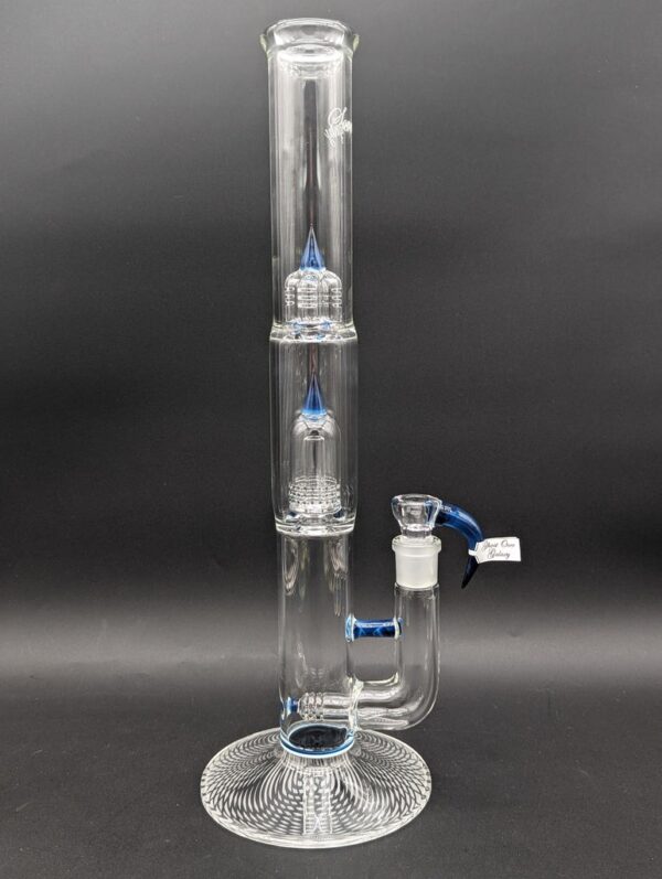 Hand-blown Sovereignty Glass bong with Stemline percolator – premium American-made scientific glass